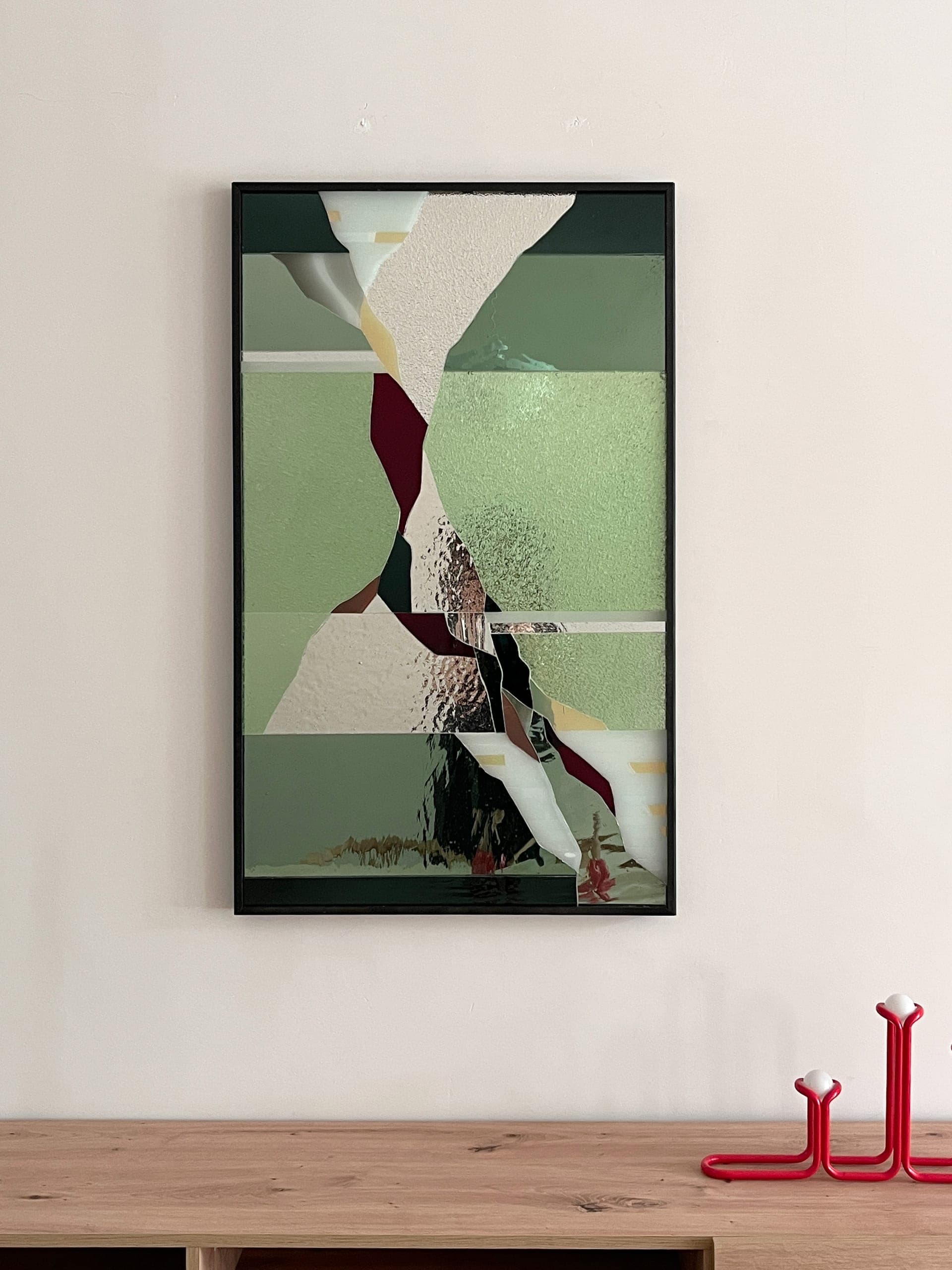 Glasraam — Glascollage, Woning Leuven