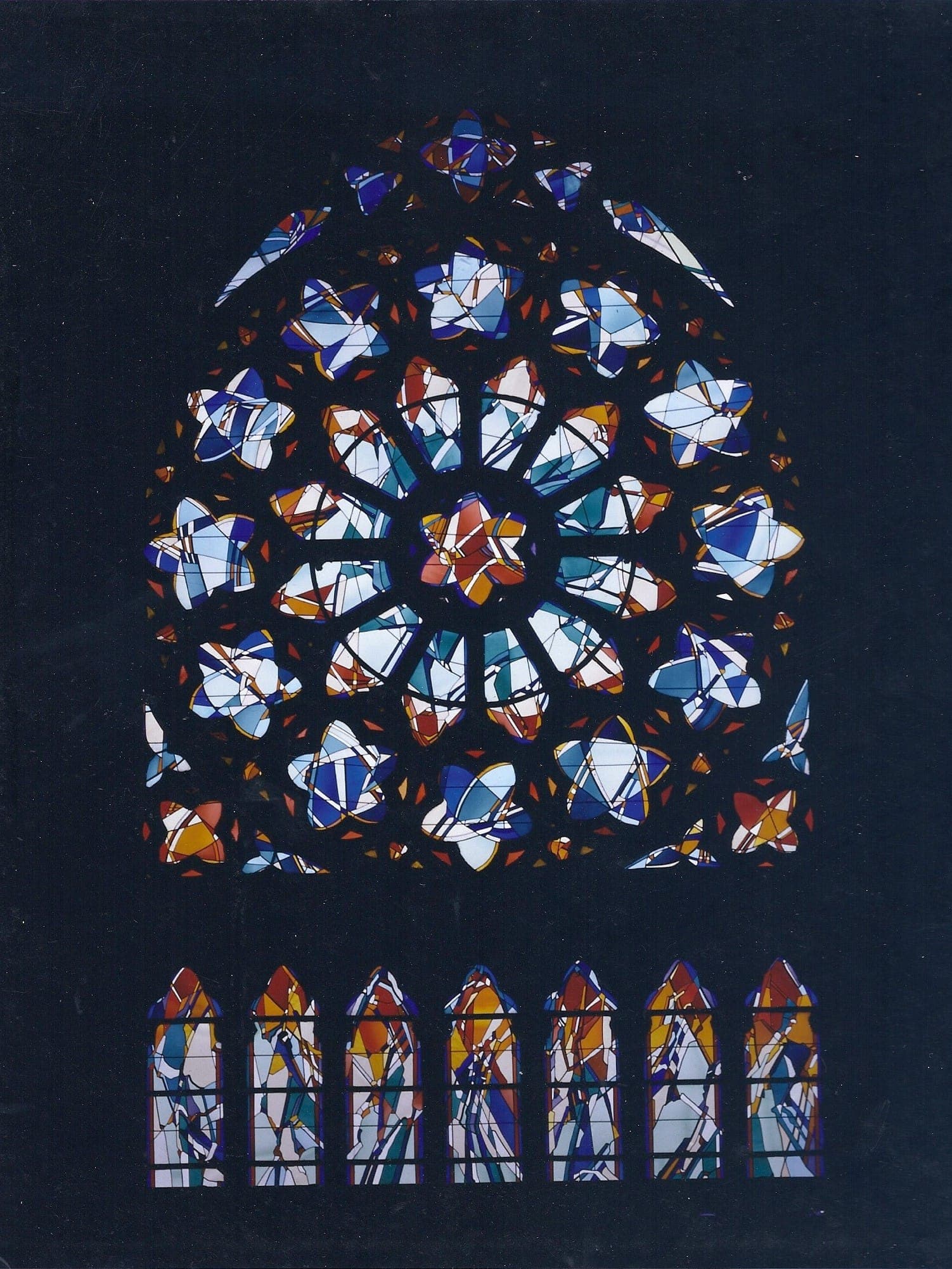 Glasraam — Rosace, Basiliek Dadizele