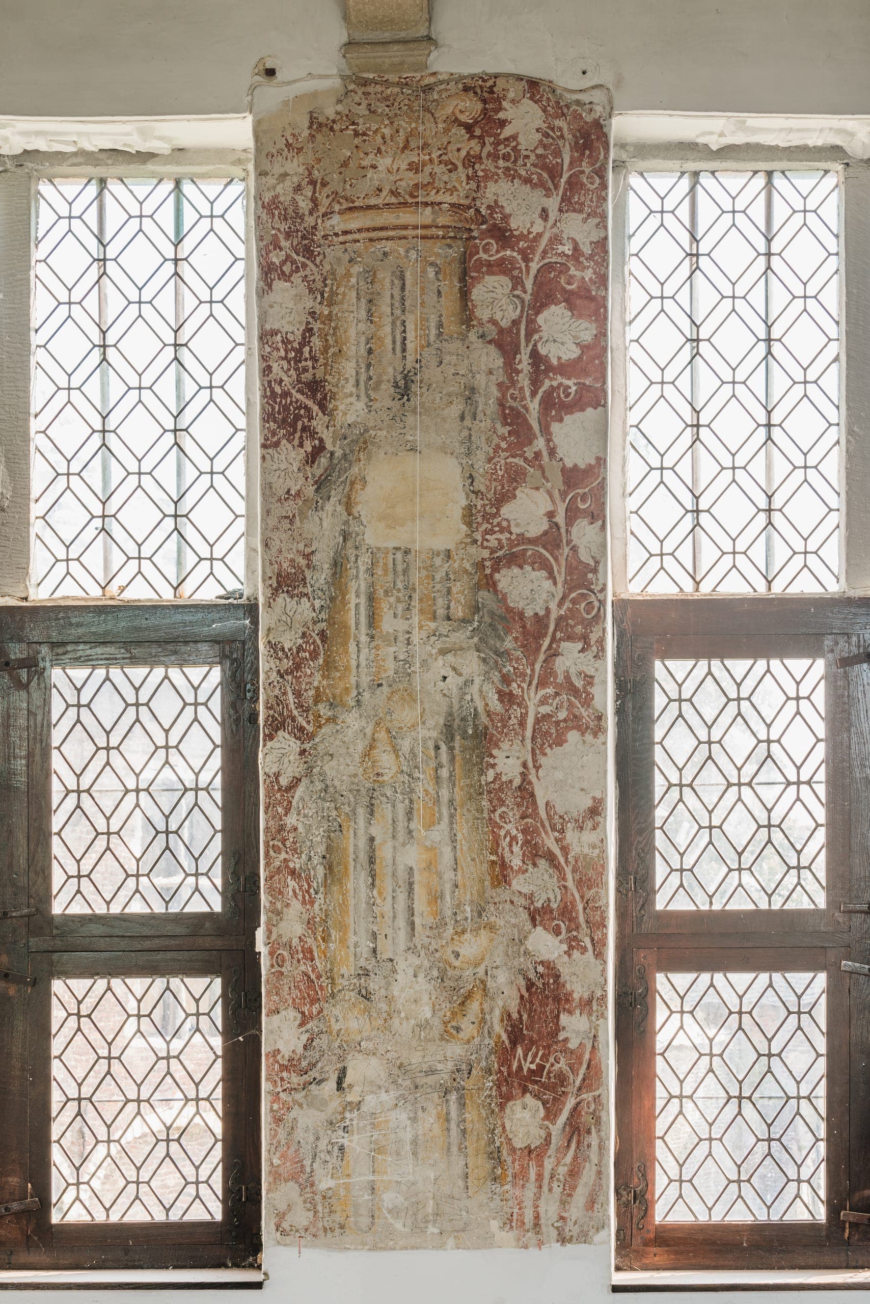 Gerestaureerd glasraam — Kasteel van Horst (opname 2 van 2)